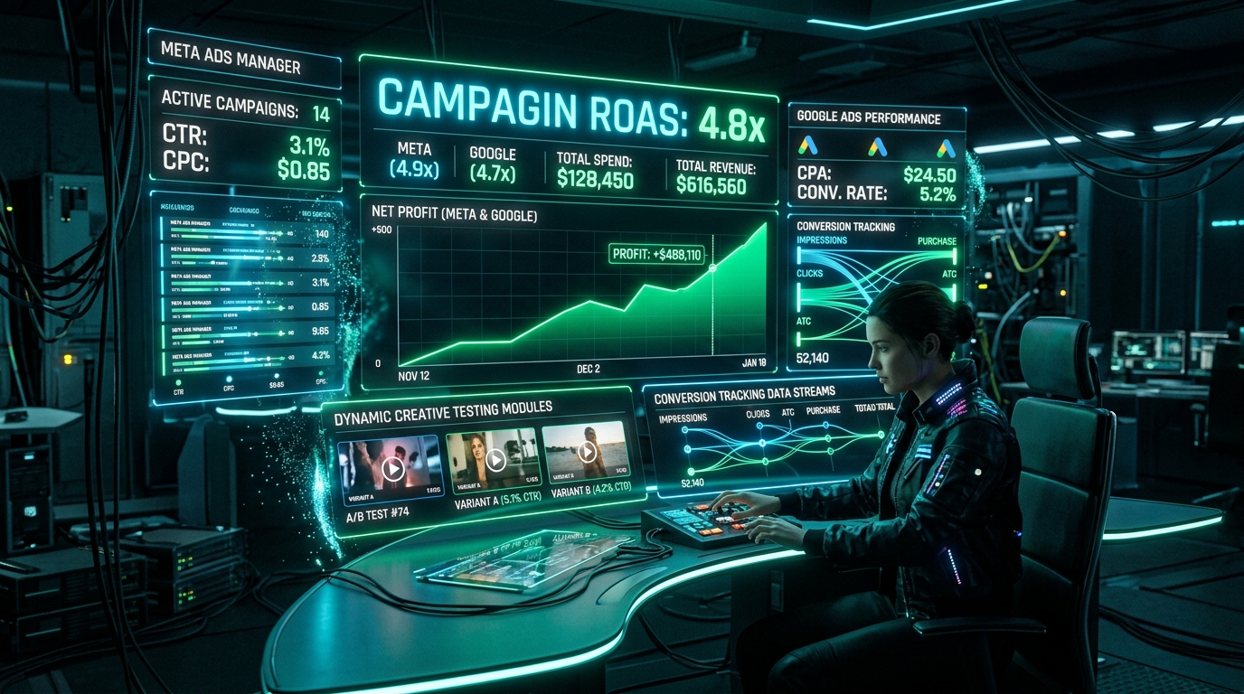 Performance Marketing Blueprint: How to Achieve 4x+ ROAS on Meta & Google Ads in 2024